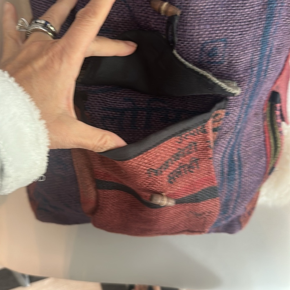 Dydaktik Up Cycled Boho Patchwork Backpack. - image 8